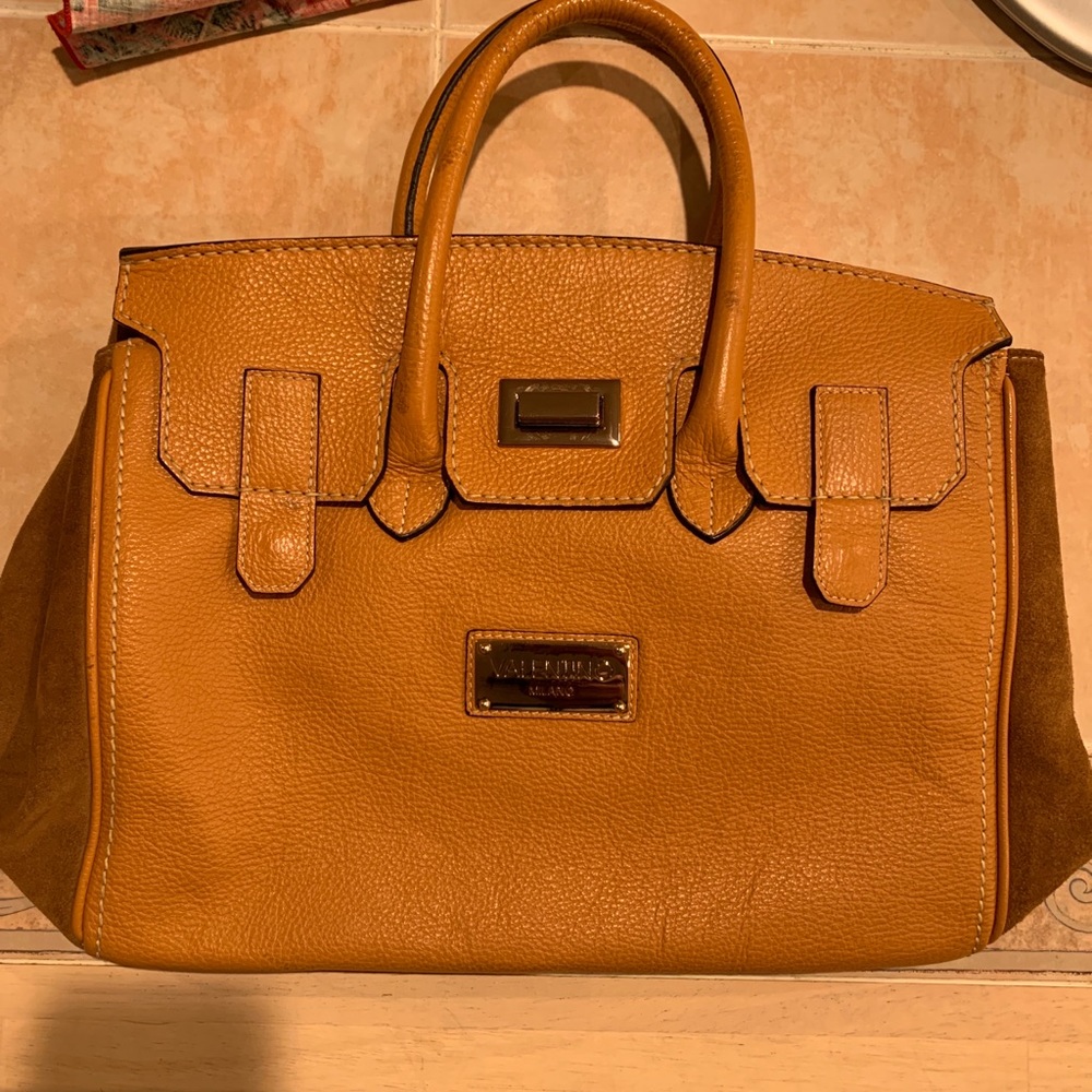 VALENTINO by Mario Valentino Camel Leater Bag